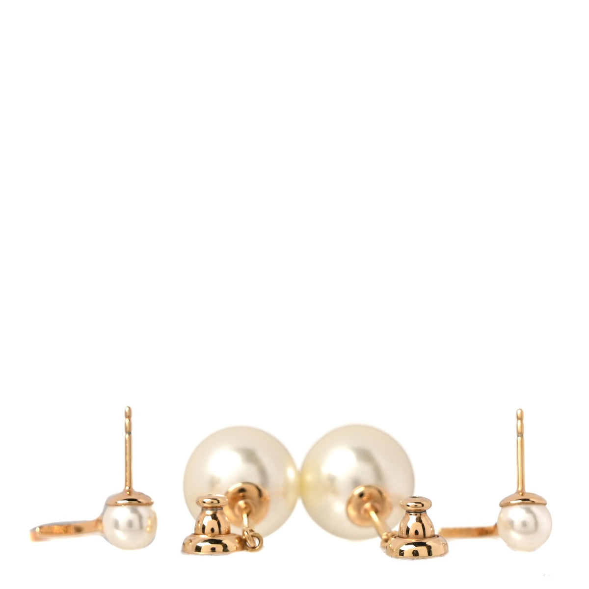 Pearl Crystal My ABCDior Tribales Etoile Star Earrings Gold