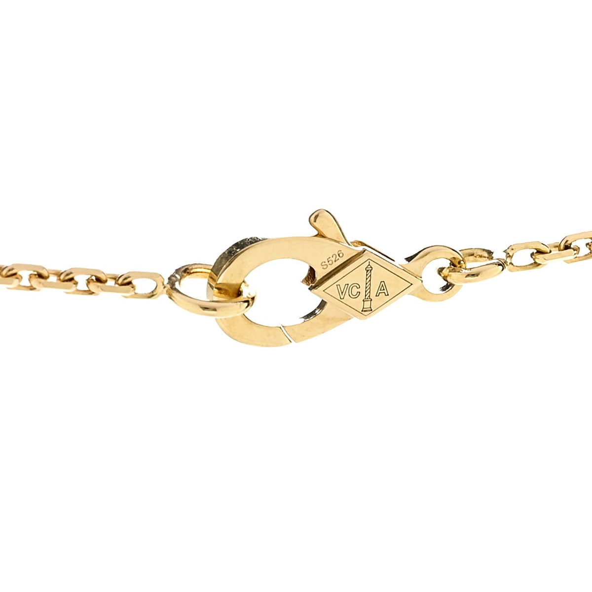 18K Yellow Gold Vintage Alhambra Pendant Necklace