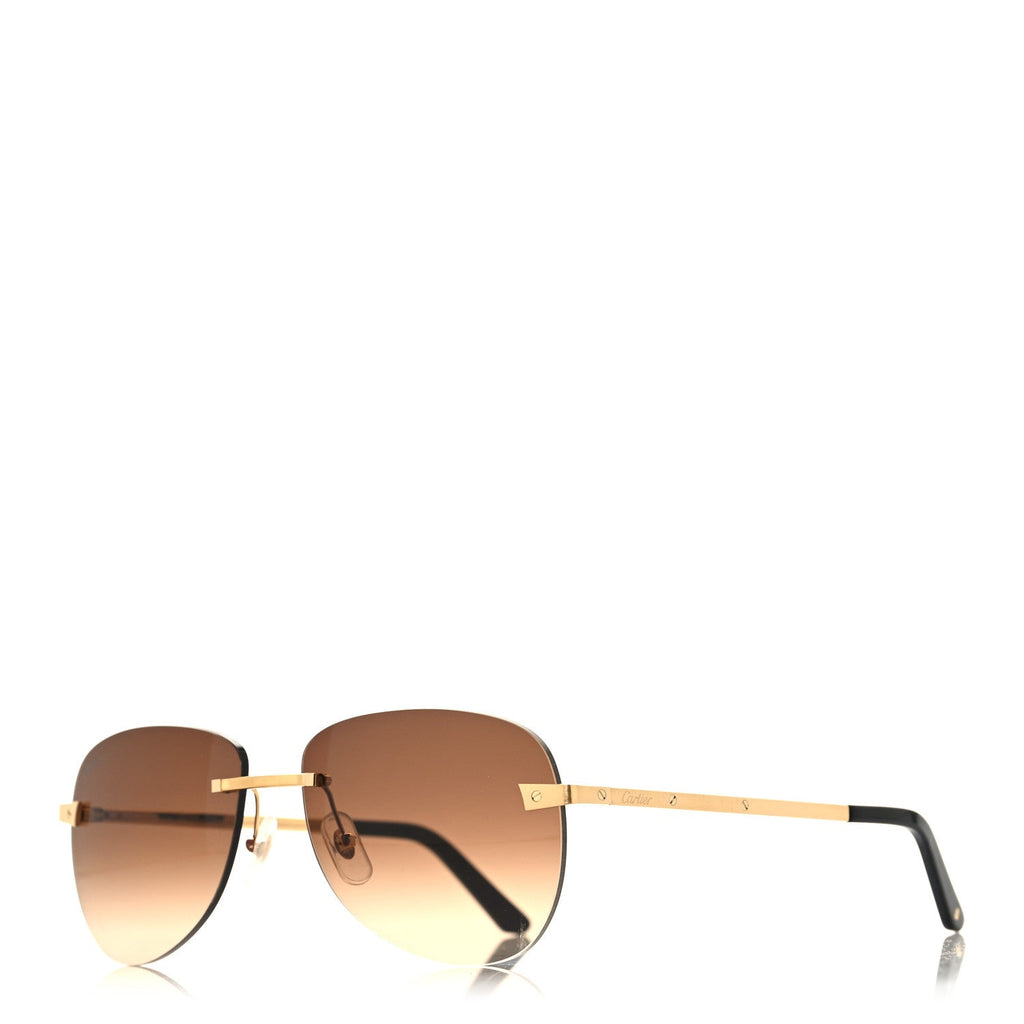 Metal Rimless CT0035RS Sunglasses Gold