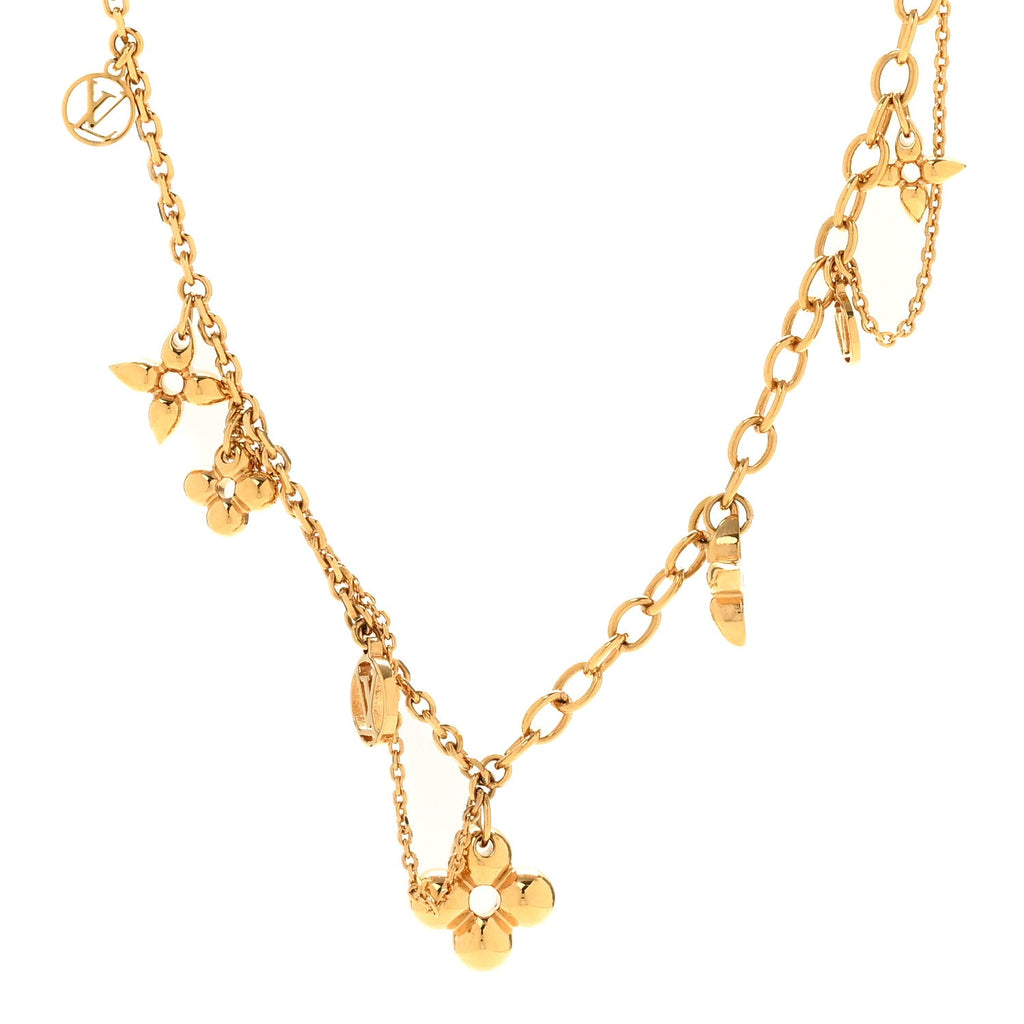 Metal Blooming Supple Necklace Gold