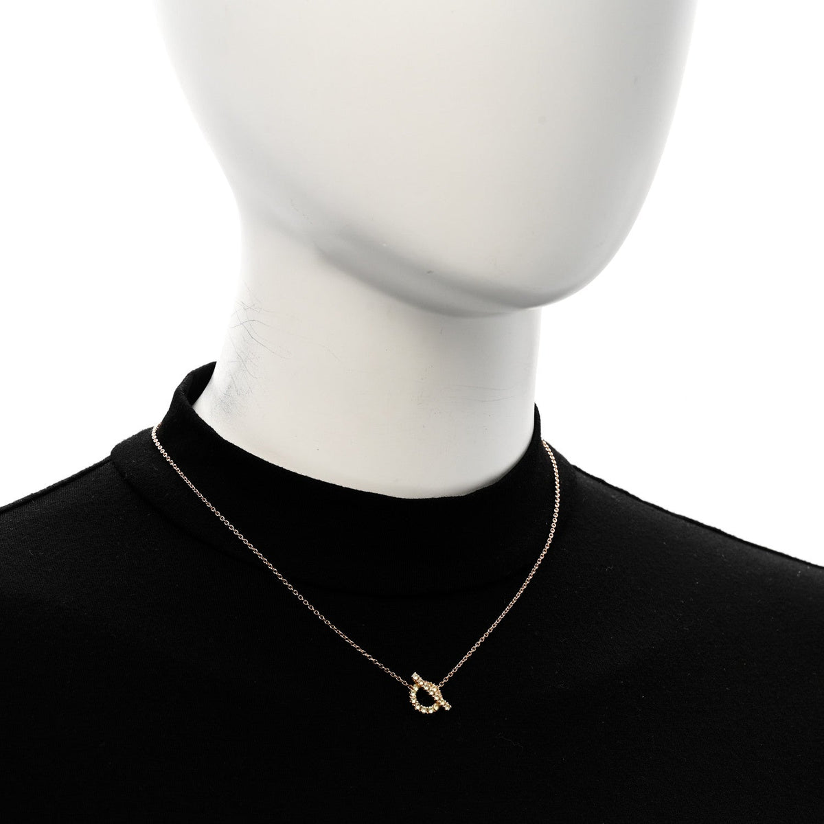 18K Rose Gold Green Sapphire Finesse Pendant Necklace