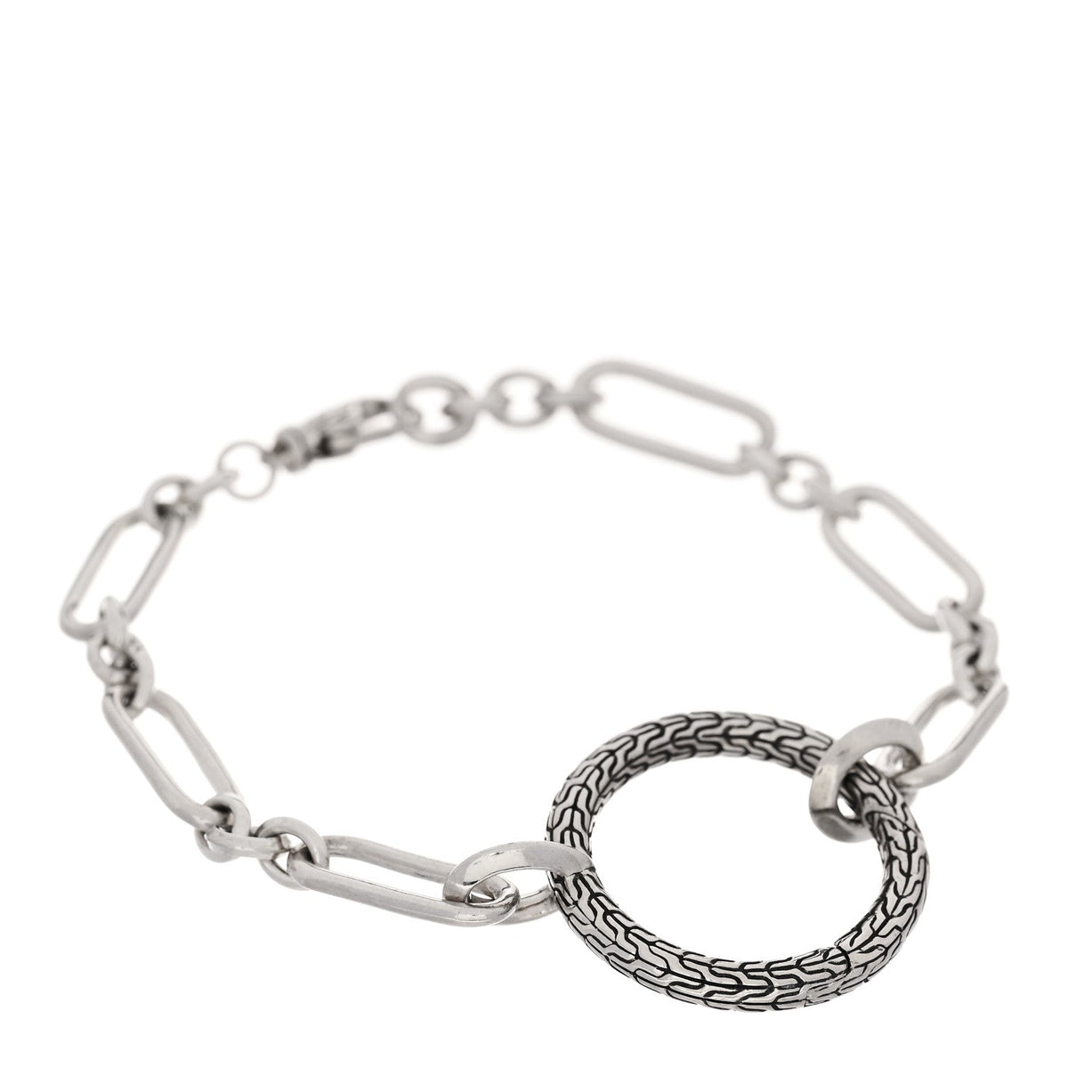 Sterling Silver Classic Chain Connector Link Bracelet