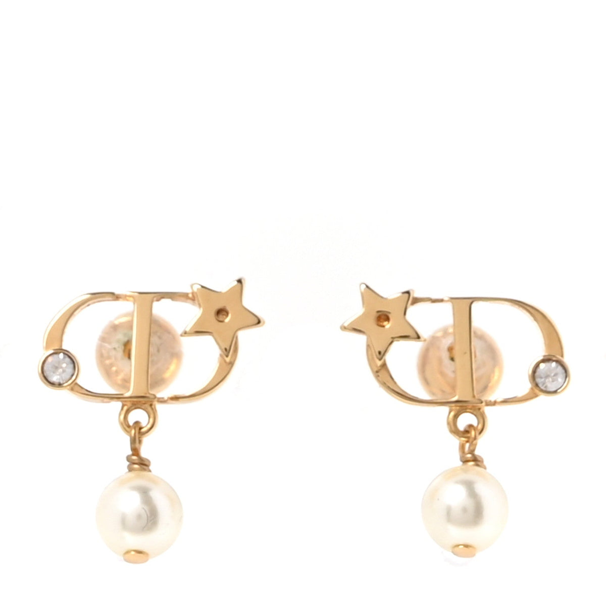 Pearl Petit CD Earrings Gold