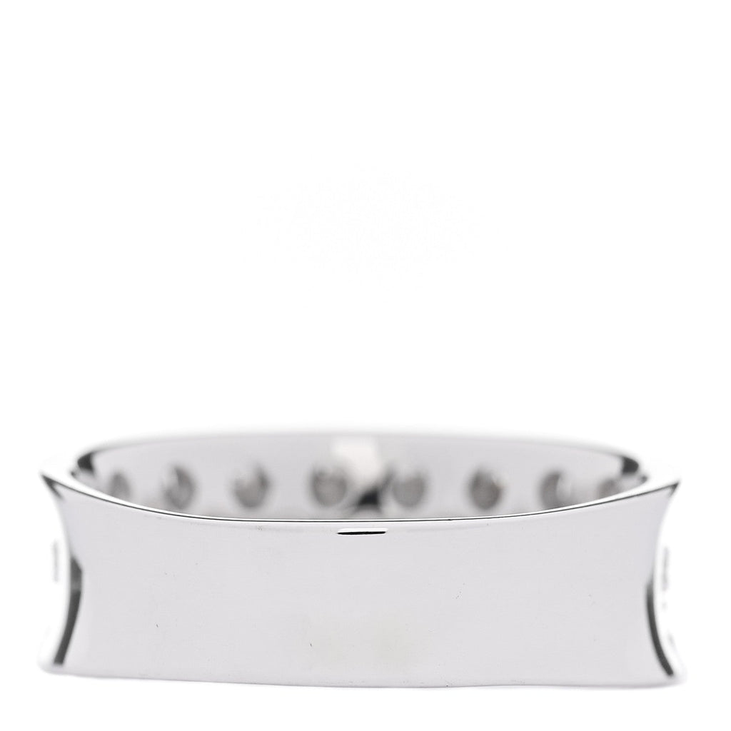 18K White Gold Diamond 1.33ct Half Band Ring  54 7