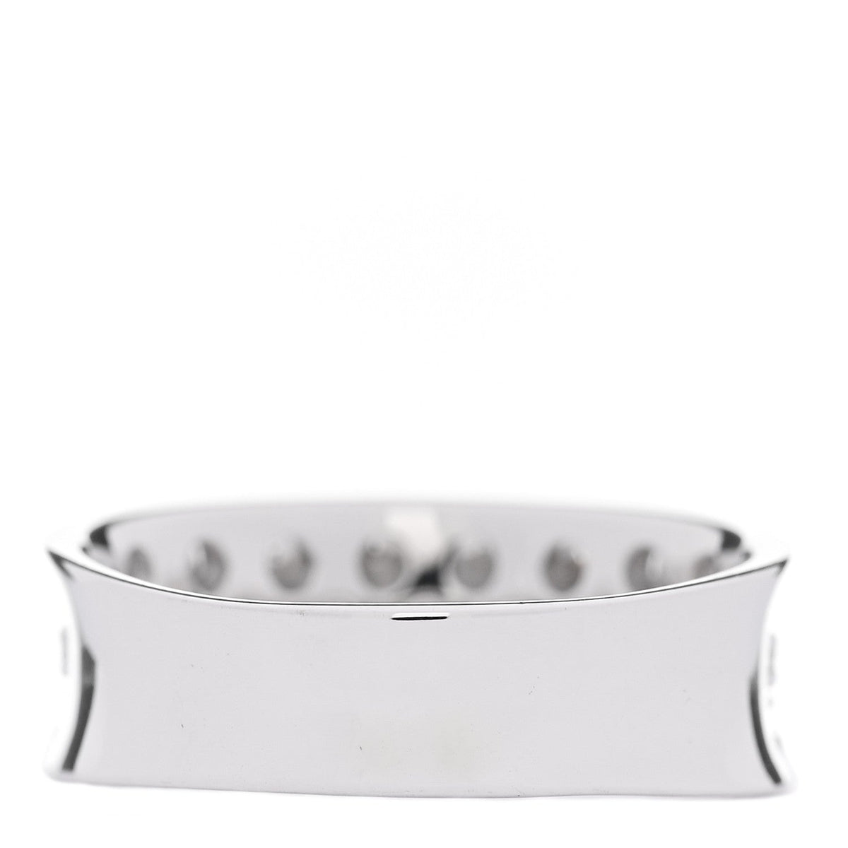18K White Gold Diamond 1.33ct Half Band Ring  54 7
