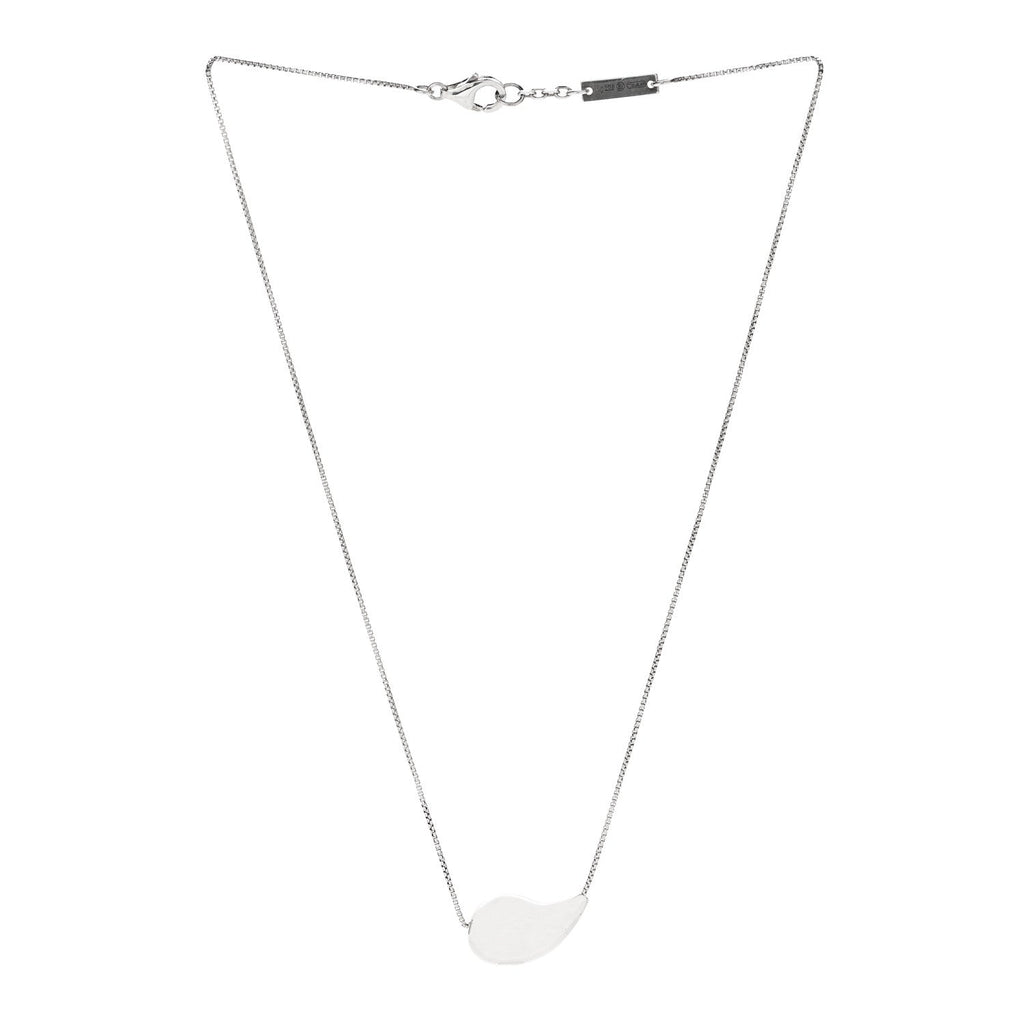Sterling Silver Drop Pendant Necklace Green