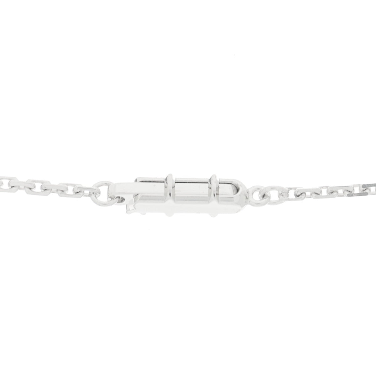 18K White Gold Diamond LOVE Paved Necklace