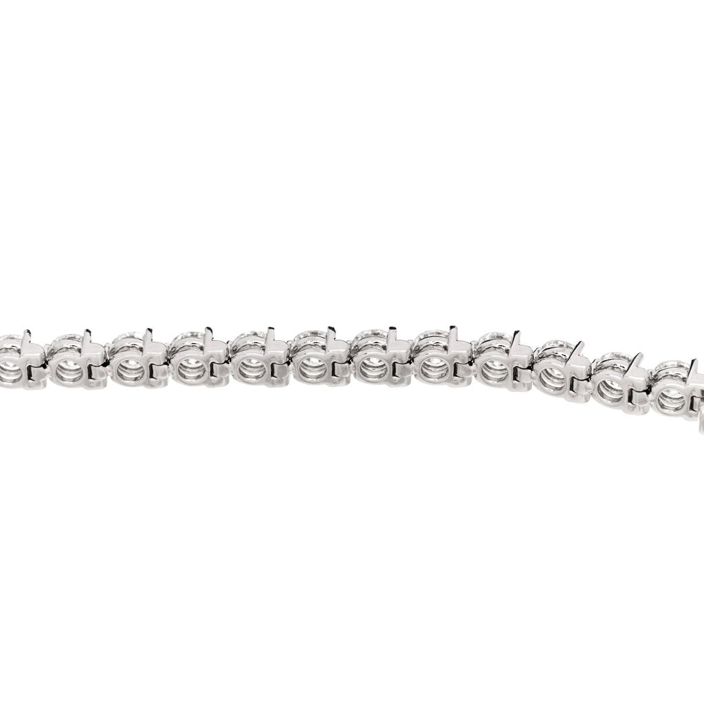 18K White Gold Diamond 7.86ctw Tennis Bracelet