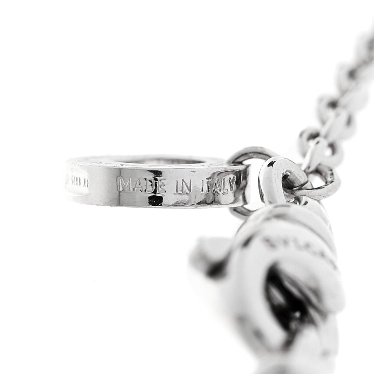 18K White Gold B.Zero1 Pendant Necklace