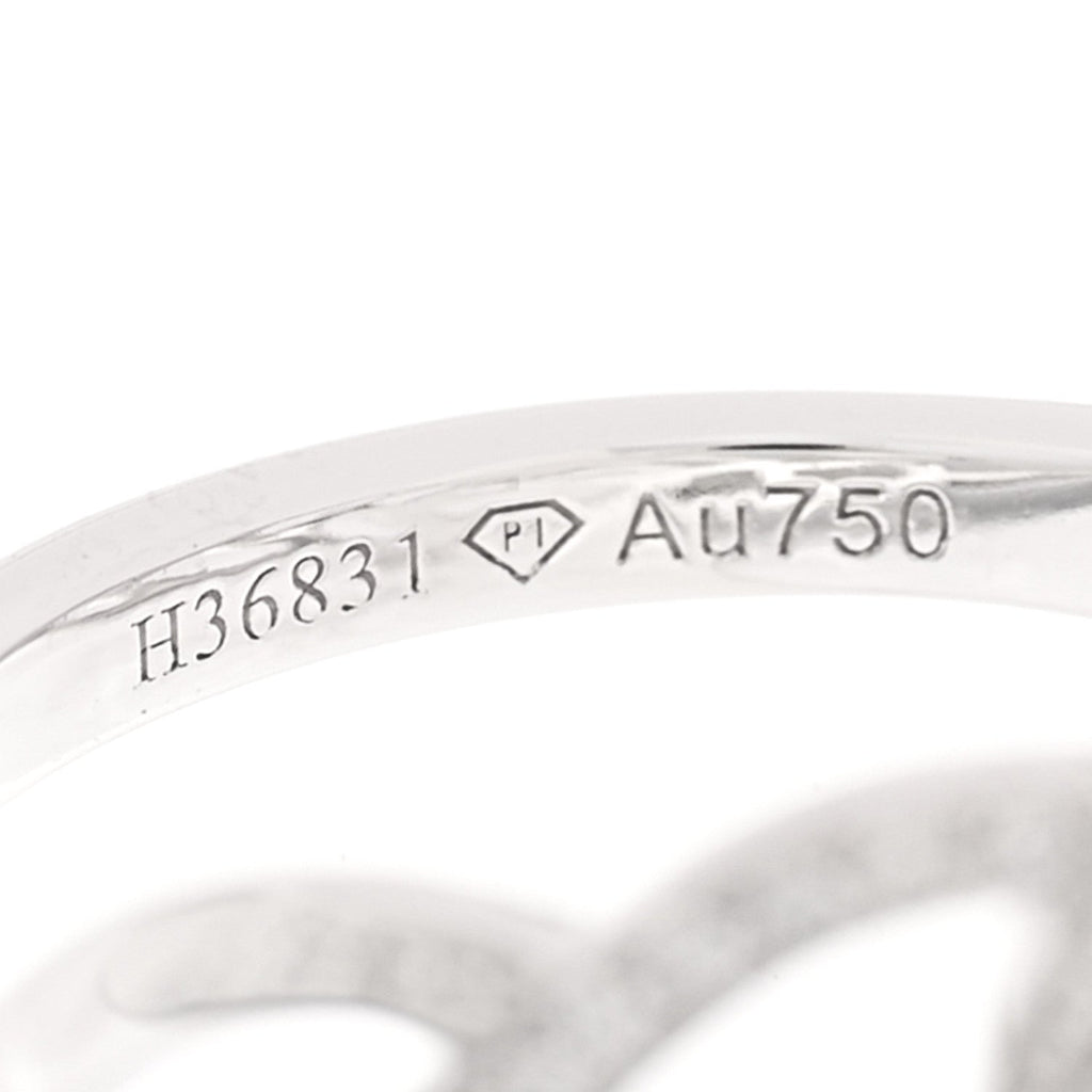 18K White Gold Diamond .55ct Rose Ring 51 5.75