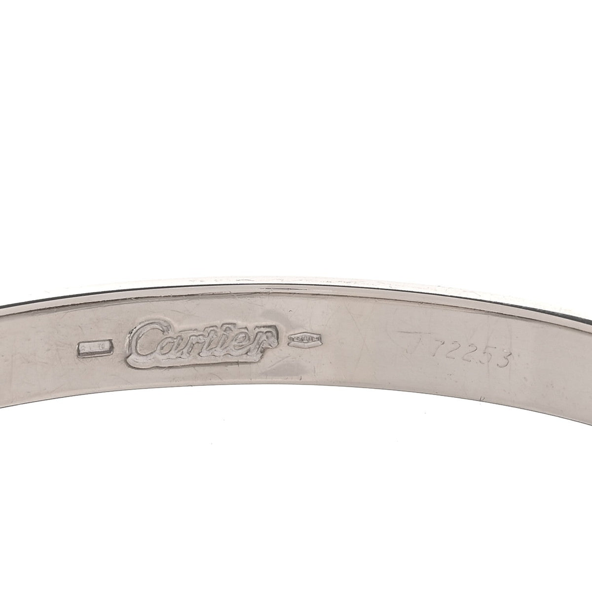 18K White Gold LOVE Bracelet 17