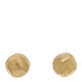 18K Yellow Gold Africa Round Stud Earrings