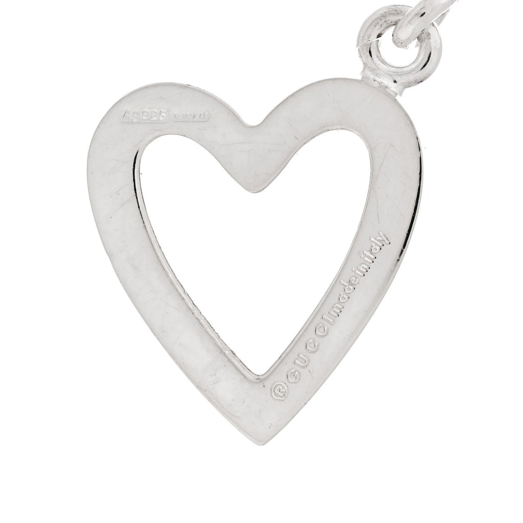 Sterling Silver Heart Toggle Necklace