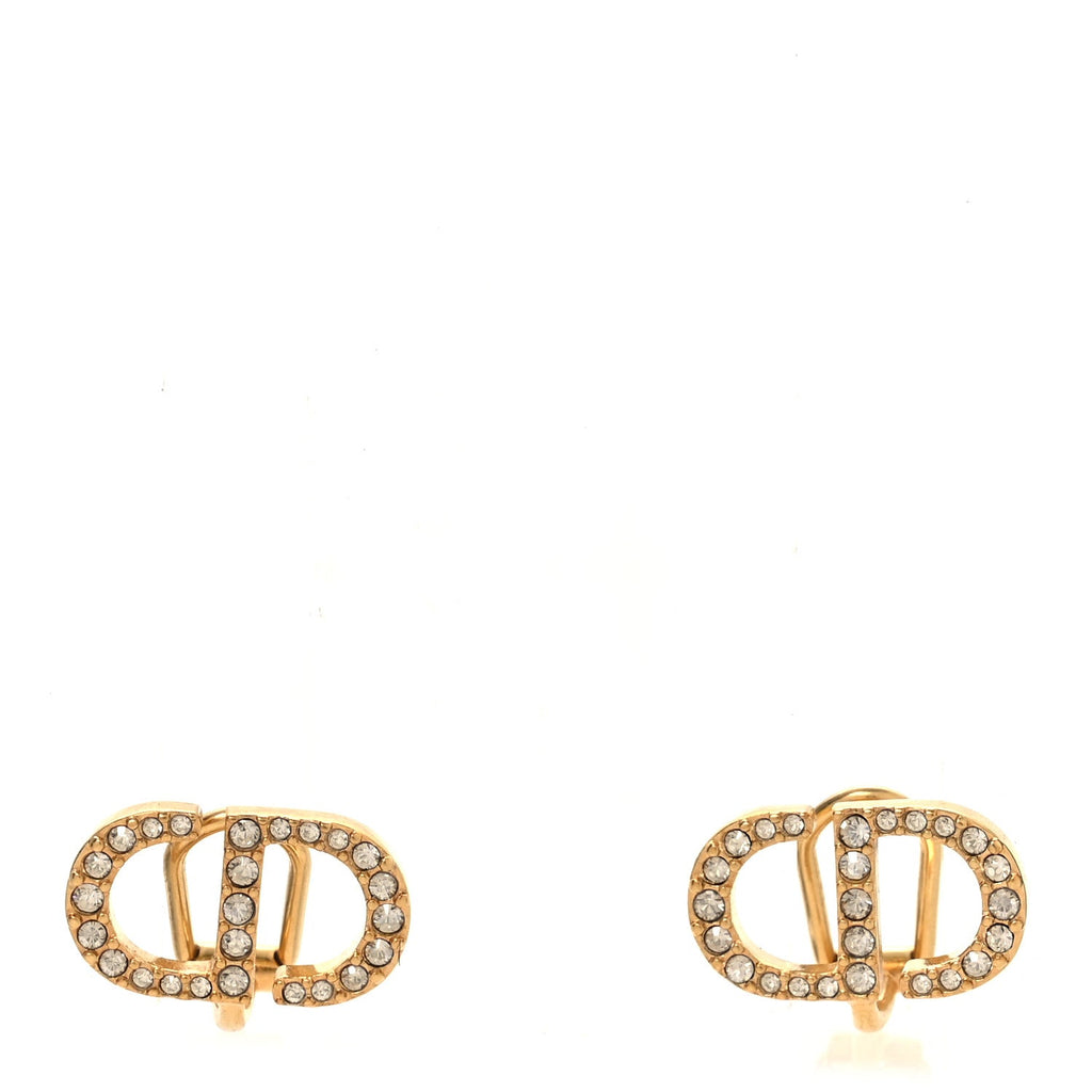 Crystal Clair D Lune Clip On Earrings Gold