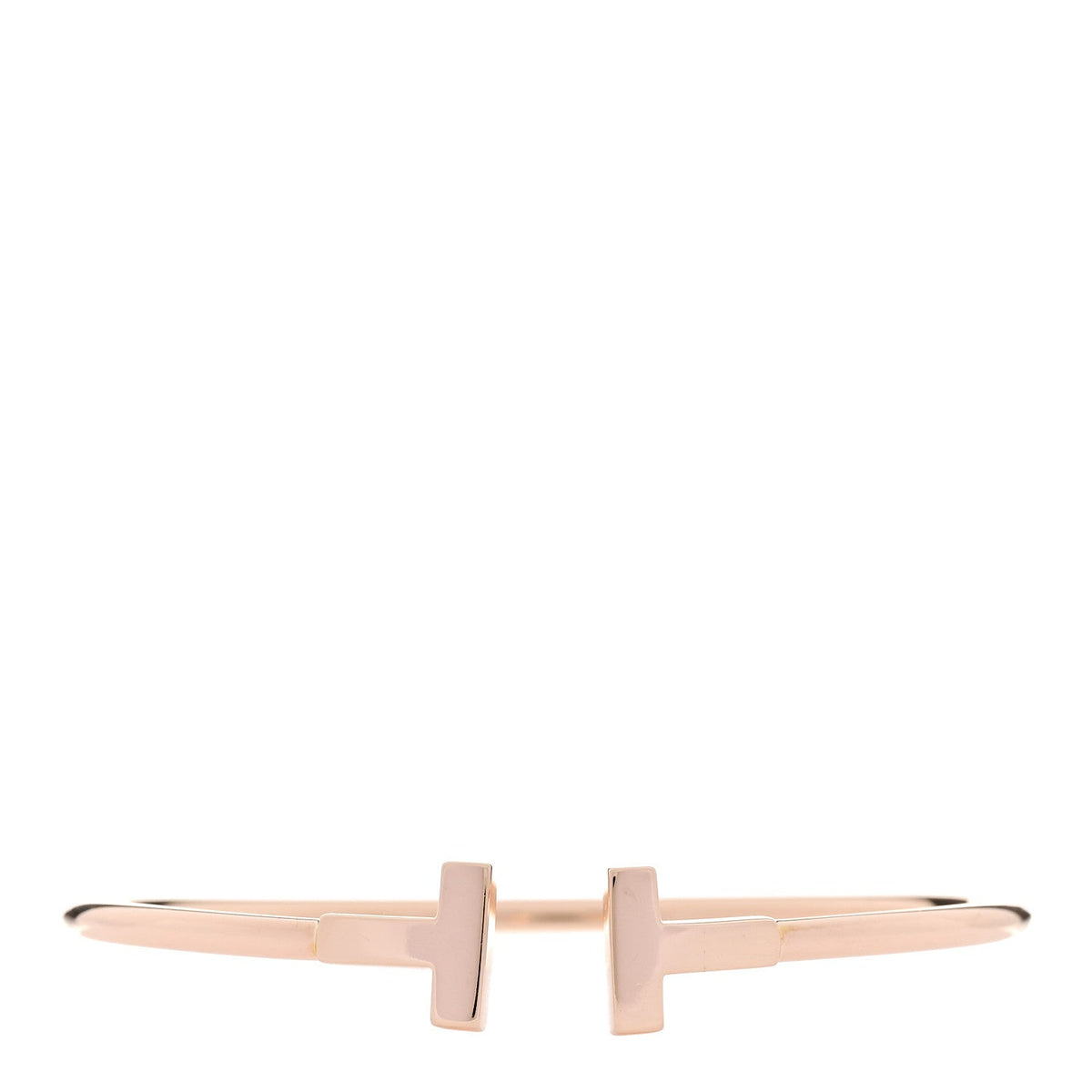 18K Rose Gold T Wire Bracelet