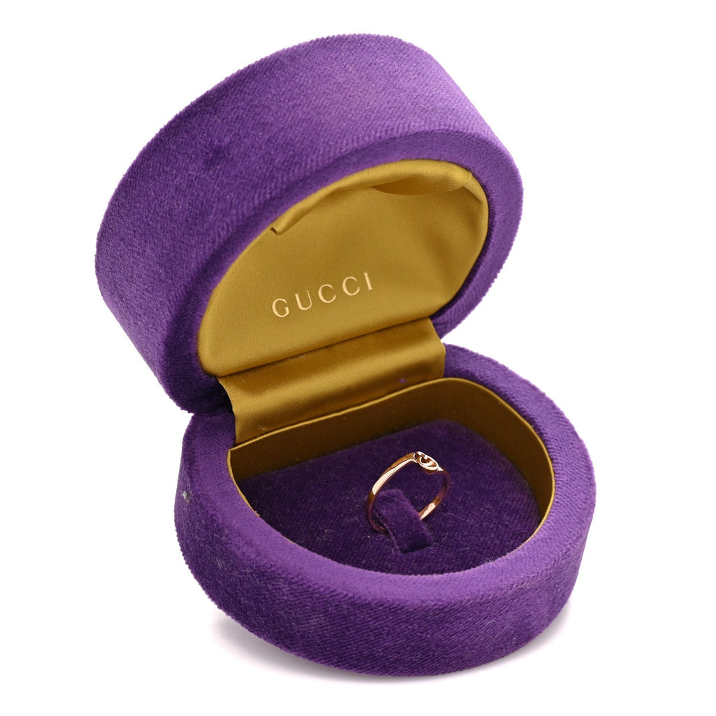 18K Rose Gold GG Running Ring 56 7.5