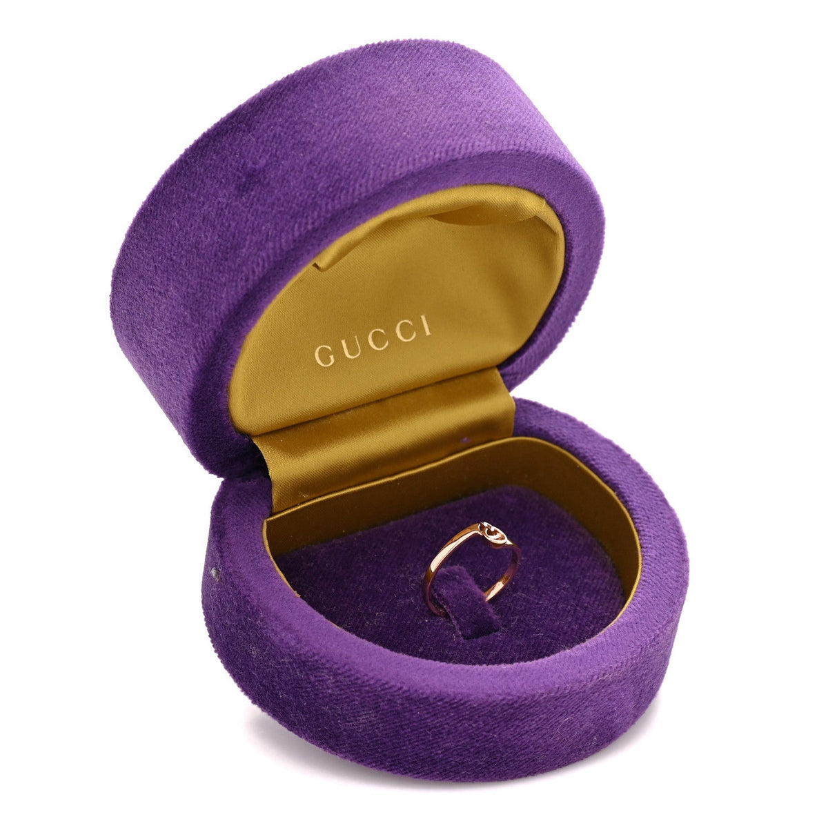 18K Rose Gold GG Running Ring 56 7.5