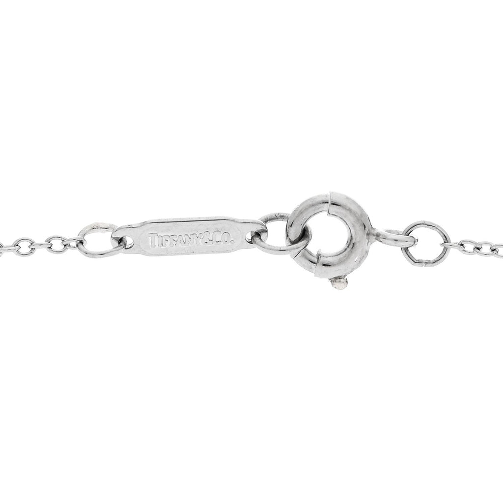 Platinum Diamond Etoile Cross Pendant Necklace