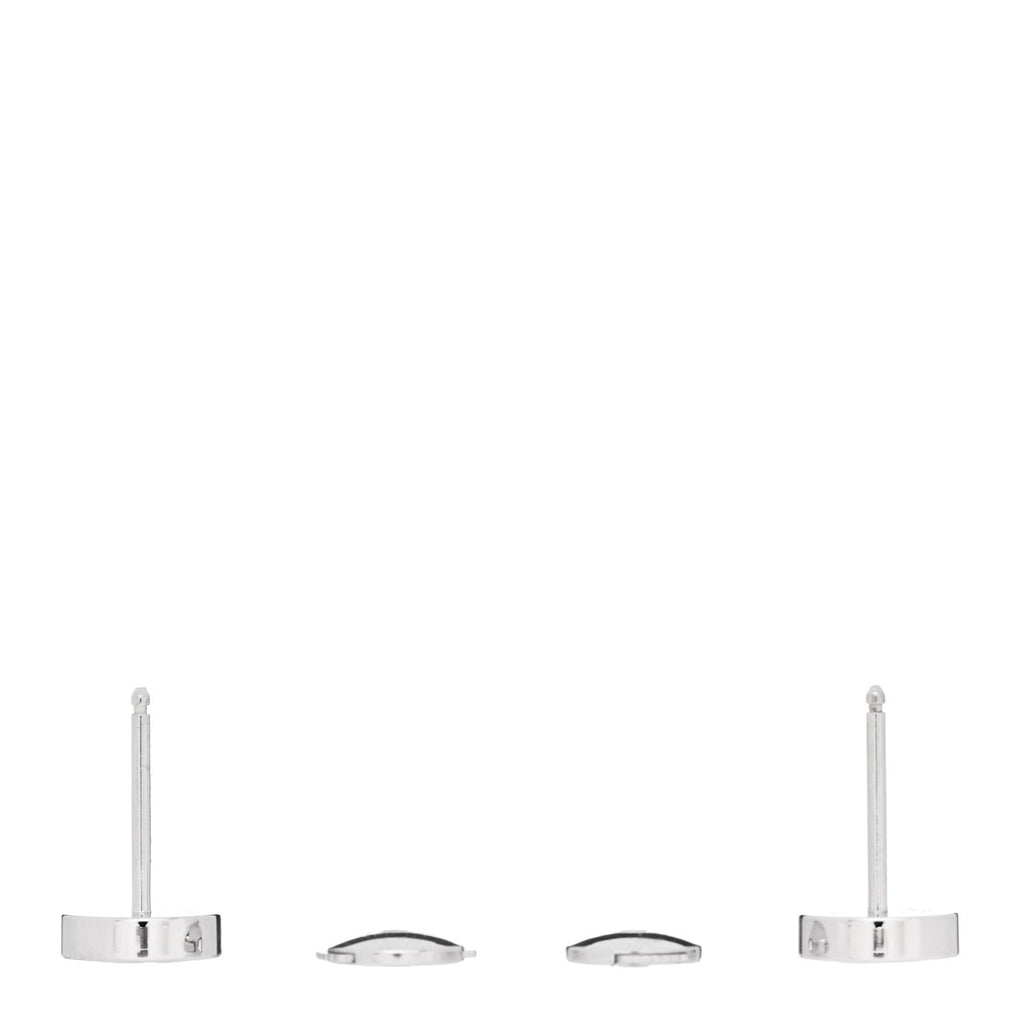 18K White Gold LOVE Earrings