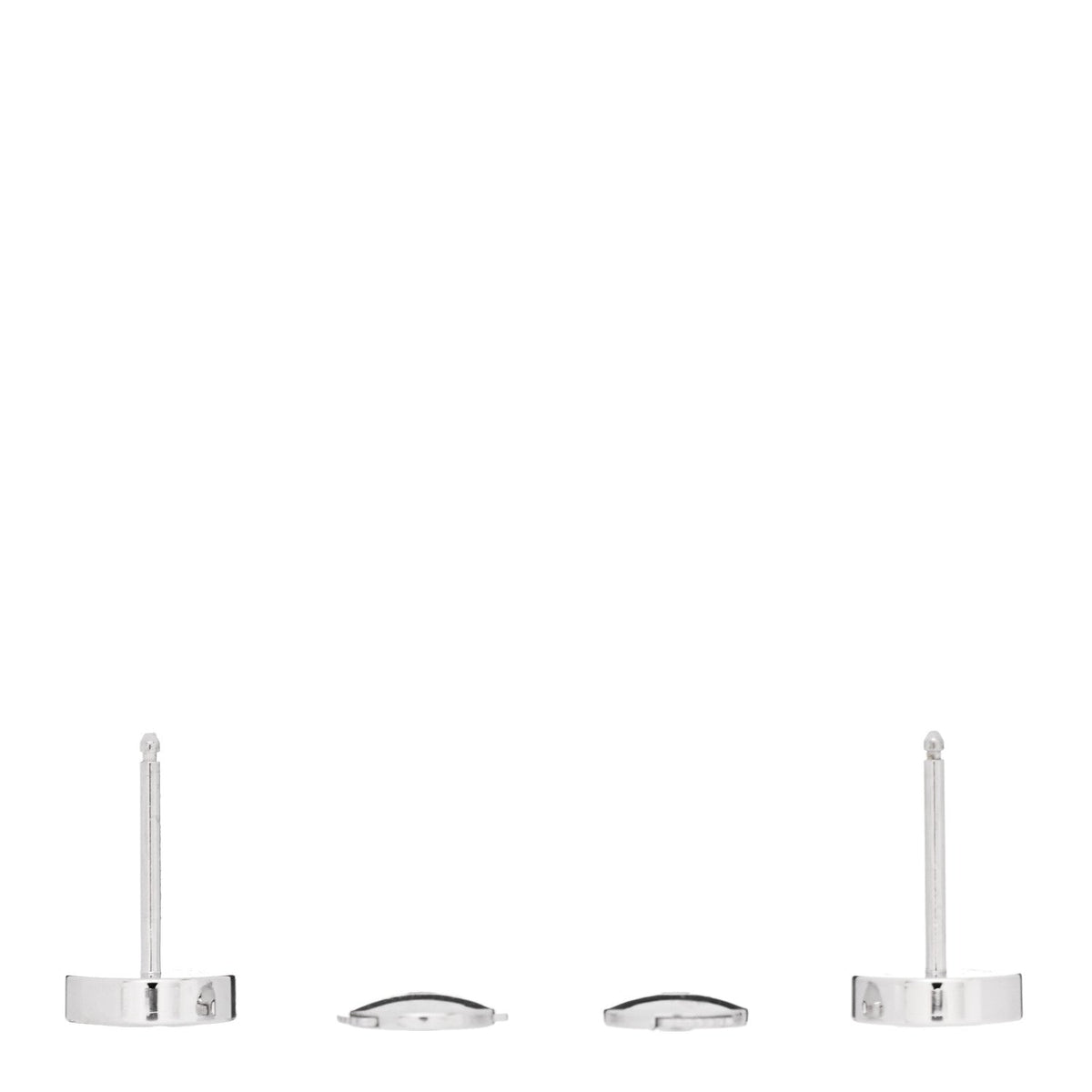 18K White Gold LOVE Earrings