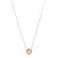 18K Rose Gold Diamond Small Rose Couture Necklace