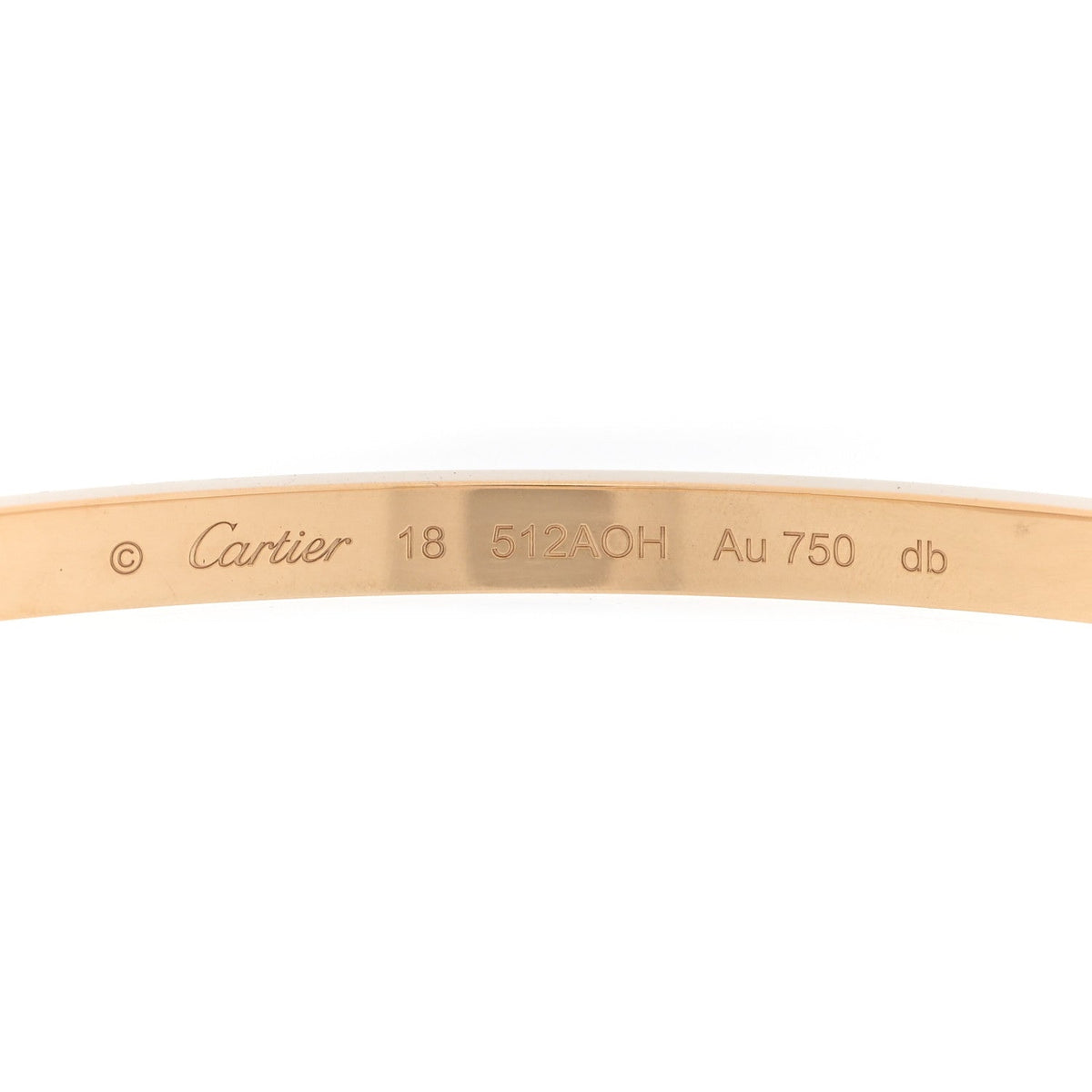 18K Yellow Gold Small LOVE Bracelet 18