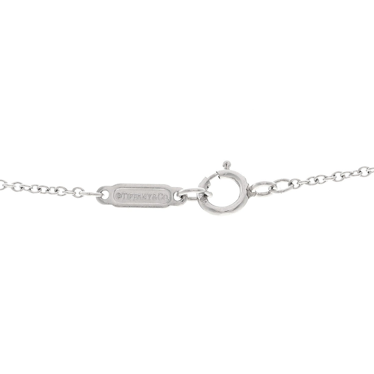 Platinum Diamond Enchant Scroll Necklace