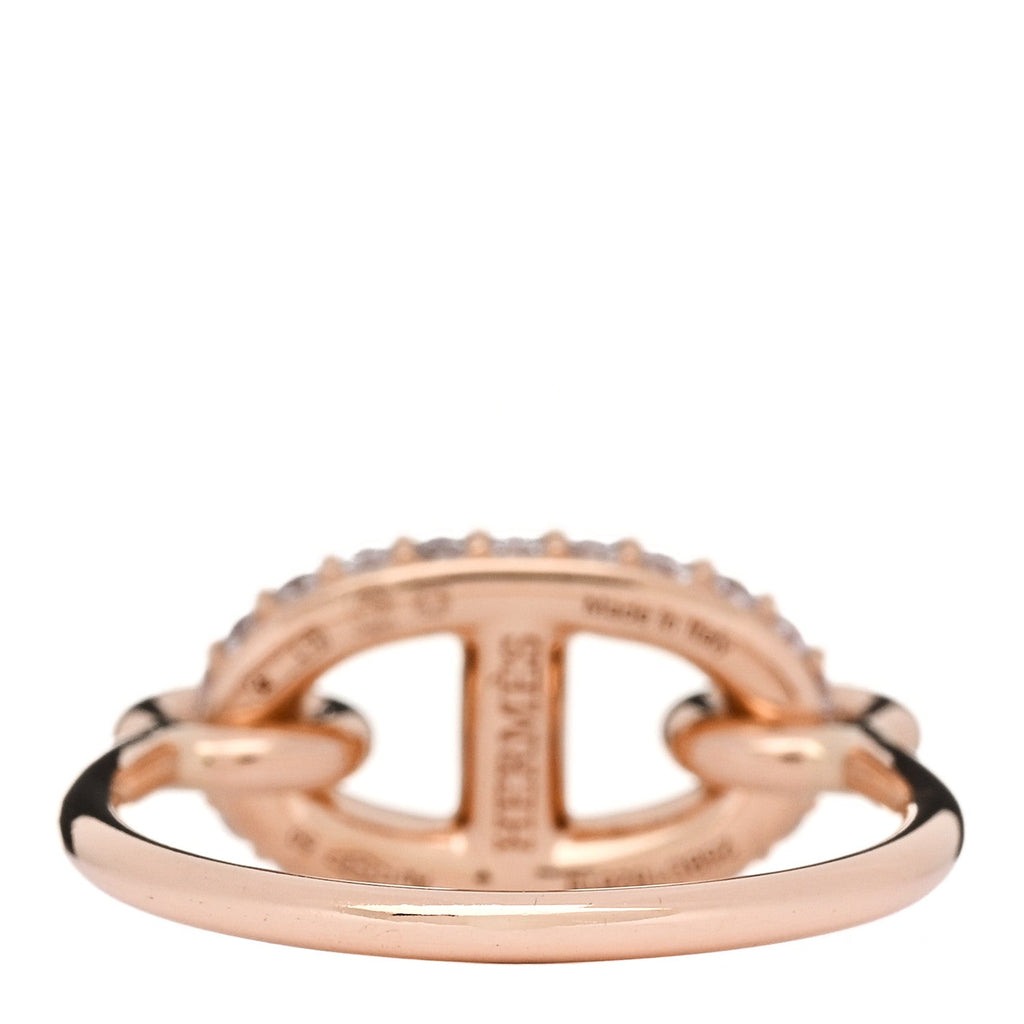 18K Rose Gold Diamond Farandole Ring 50 5.25