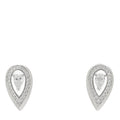 18K White Gold Diamond Small Fiery Earrings