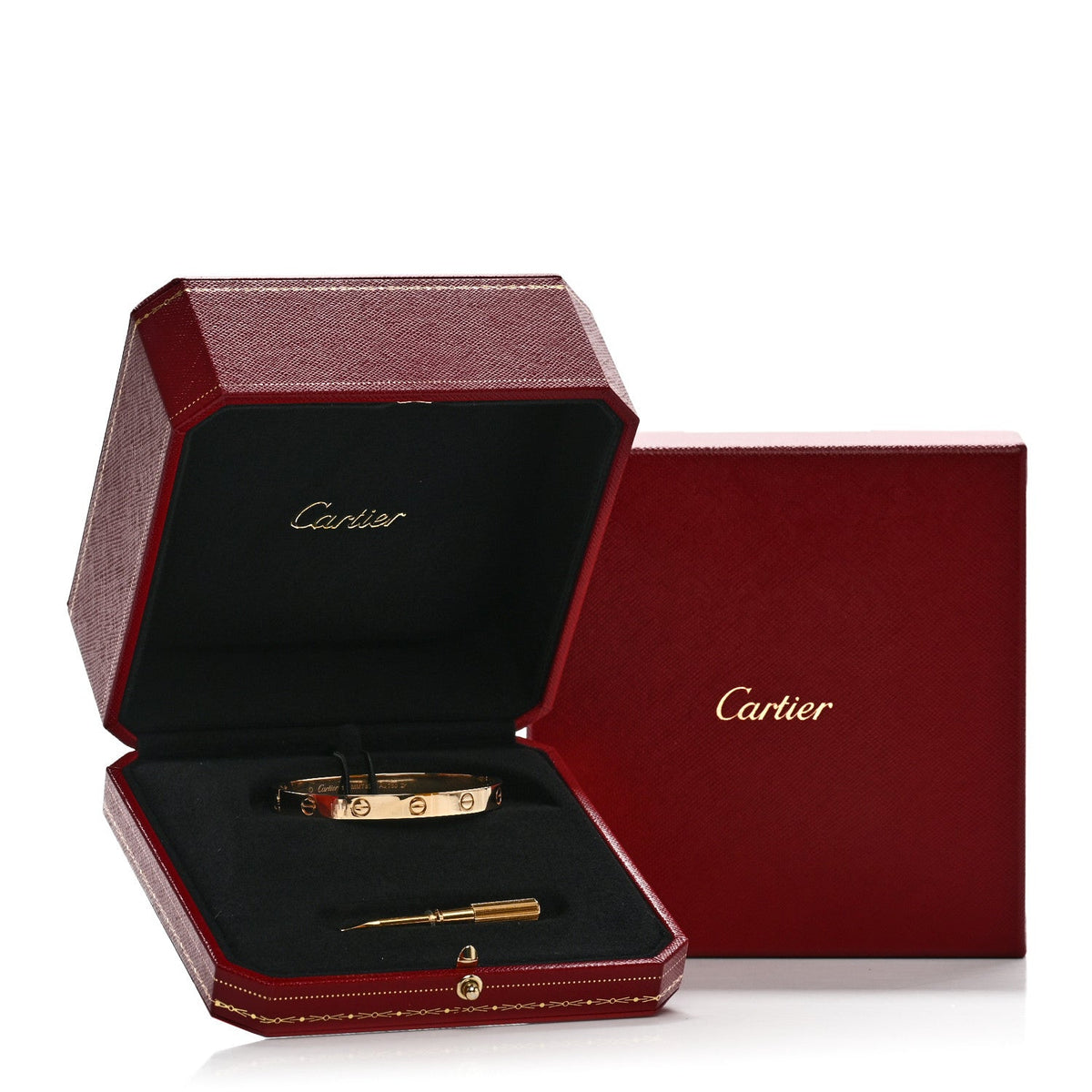 18K Yellow Gold LOVE Bracelet 17