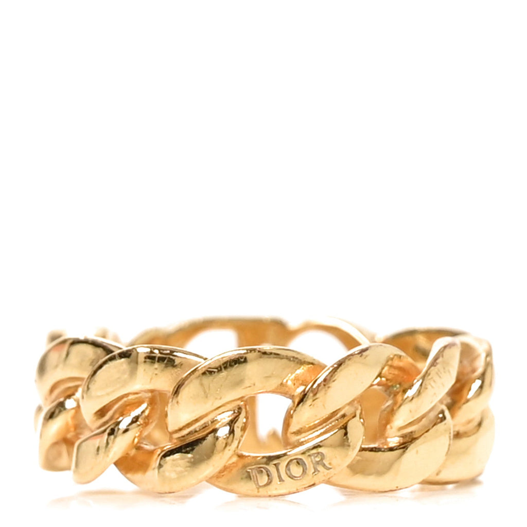 Metal Danseuse Etoile Chain Ring M Gold