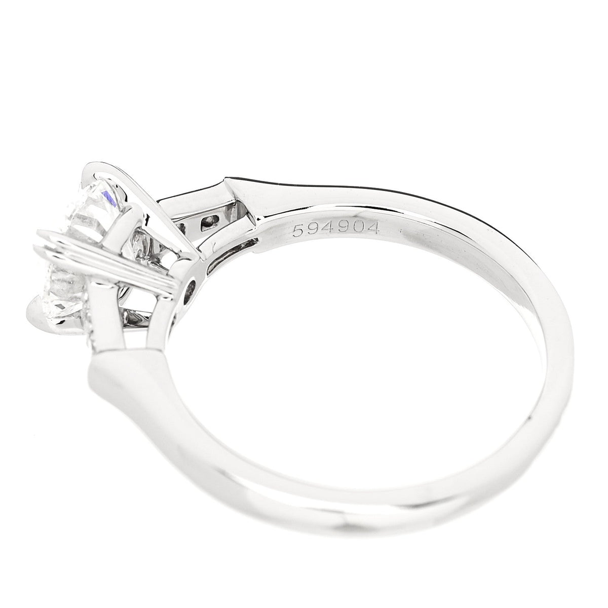 Platinum Diamond .91ct Round Brilliant Cut Engagement Ring 47 4