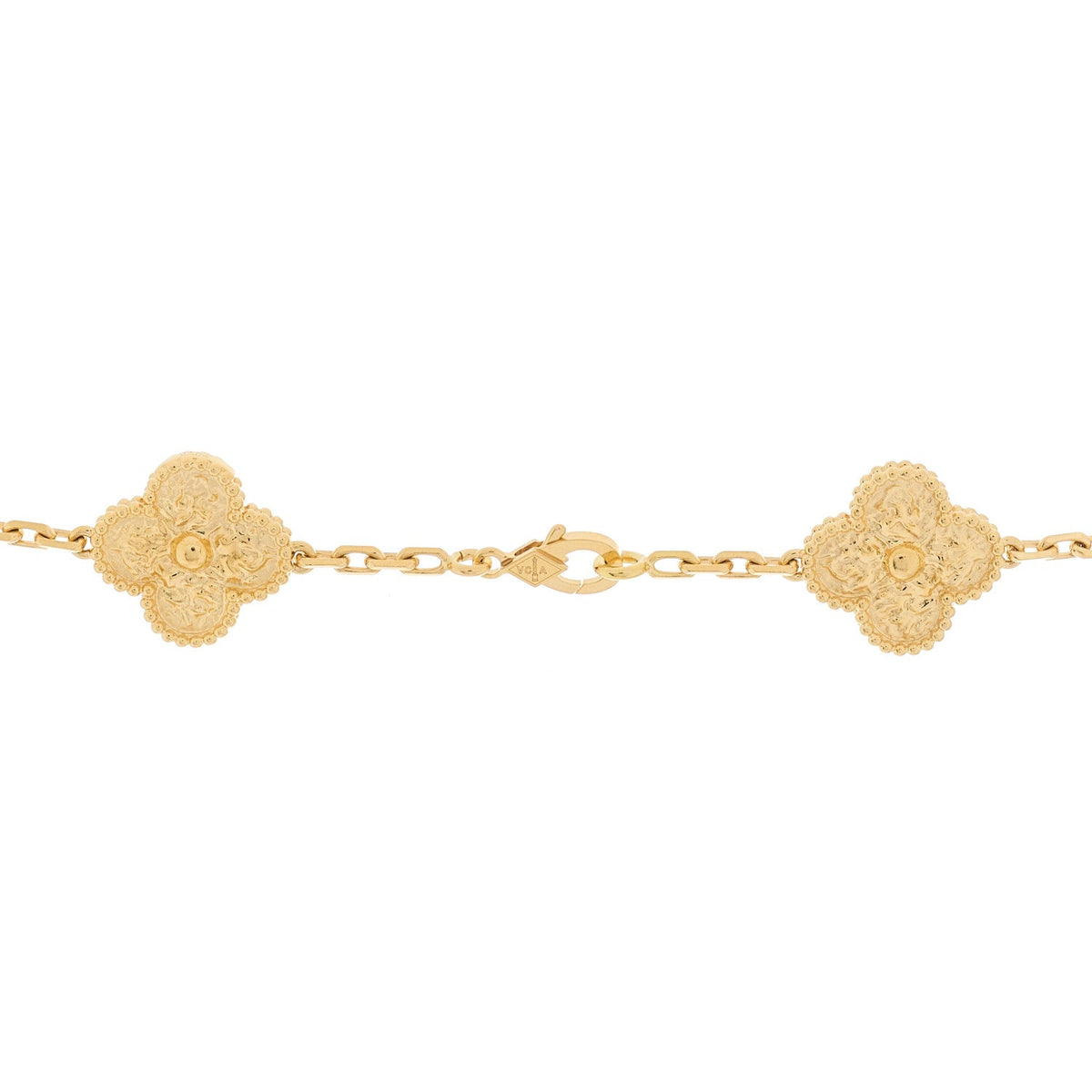 18K Yellow Gold 20 Motifs Vintage Alhambra Necklace