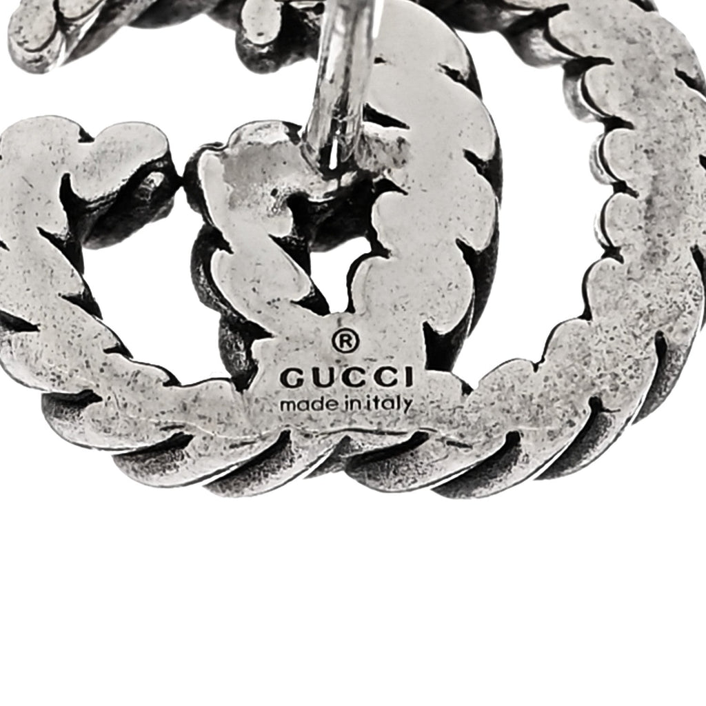 Sterling Silver Torchon Double G Earrings