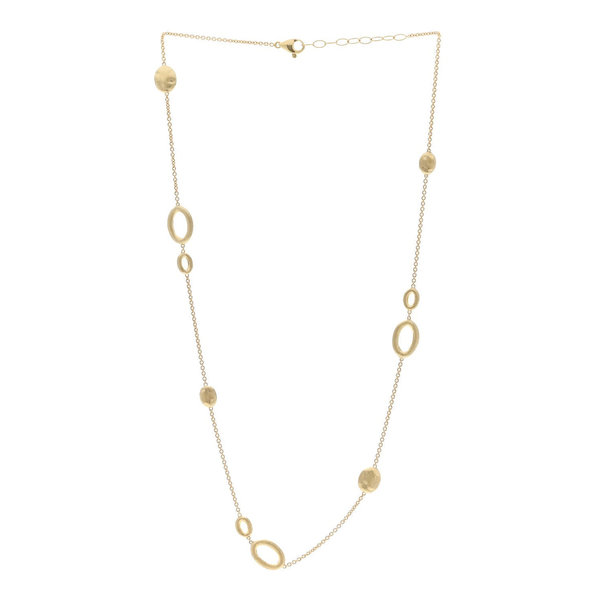 18K Yellow Gold Station Necklace