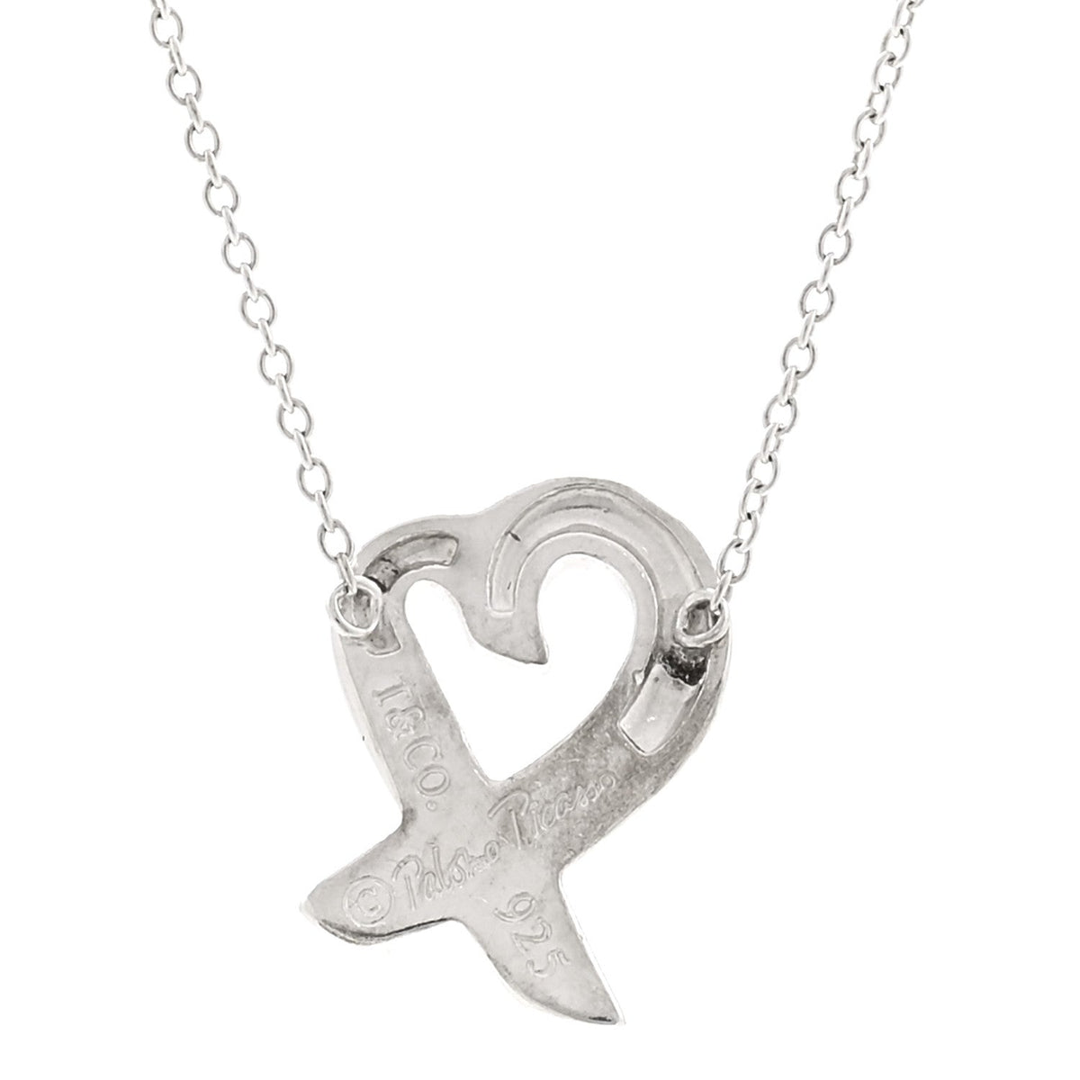 Sterling Silver Paloma Picasso Loving Heart Pendant Necklace