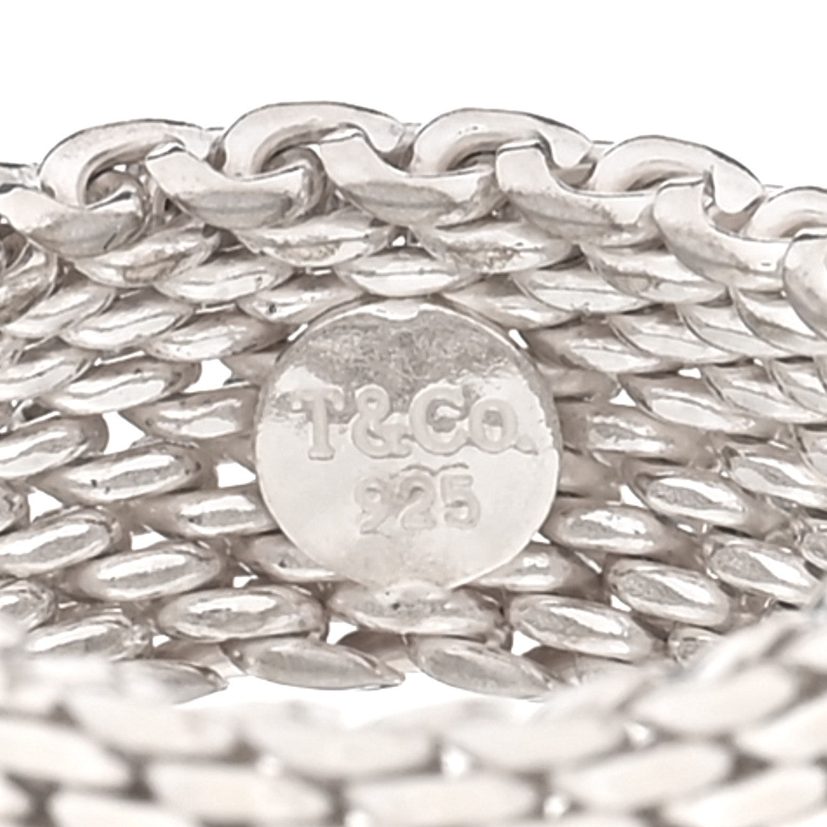 Sterling Silver Somerset Mesh Ring 54 6.75