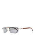 Metal Wood Tiger Bubinga Sunglasses
