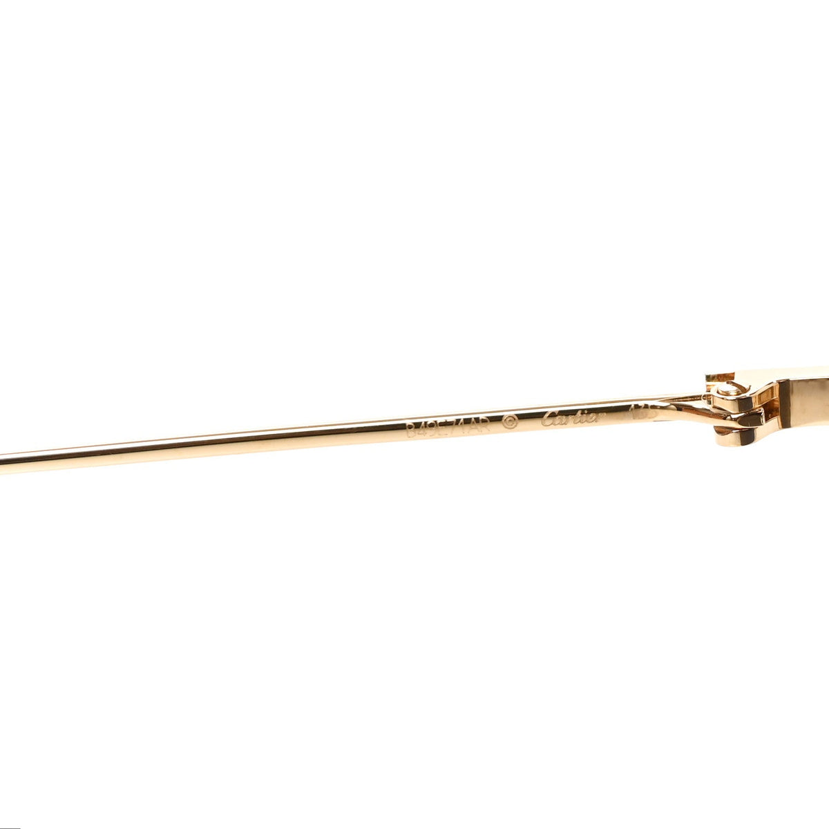 Santos De Cartier Aviator Sunglasses CT0166S Gold