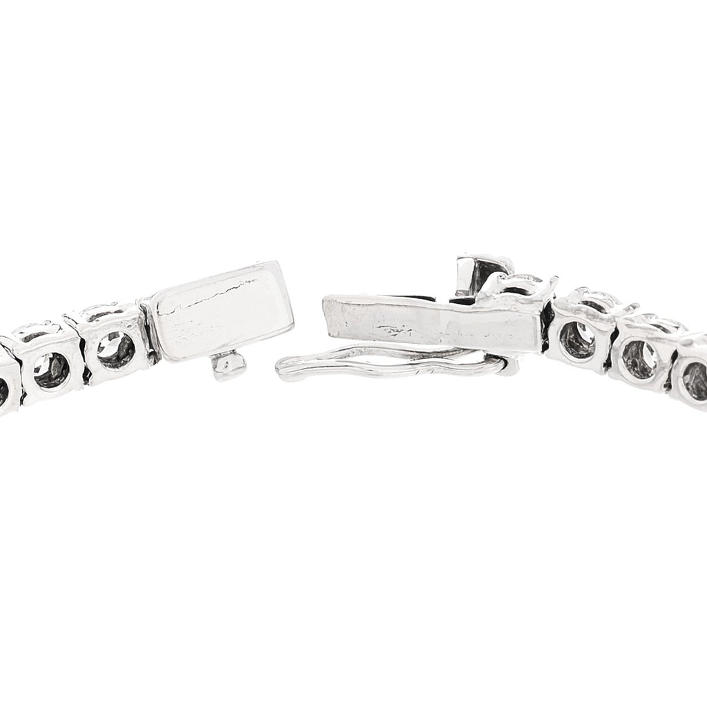 14K White Gold Diamond 7.42ctw Tennis Bracelet