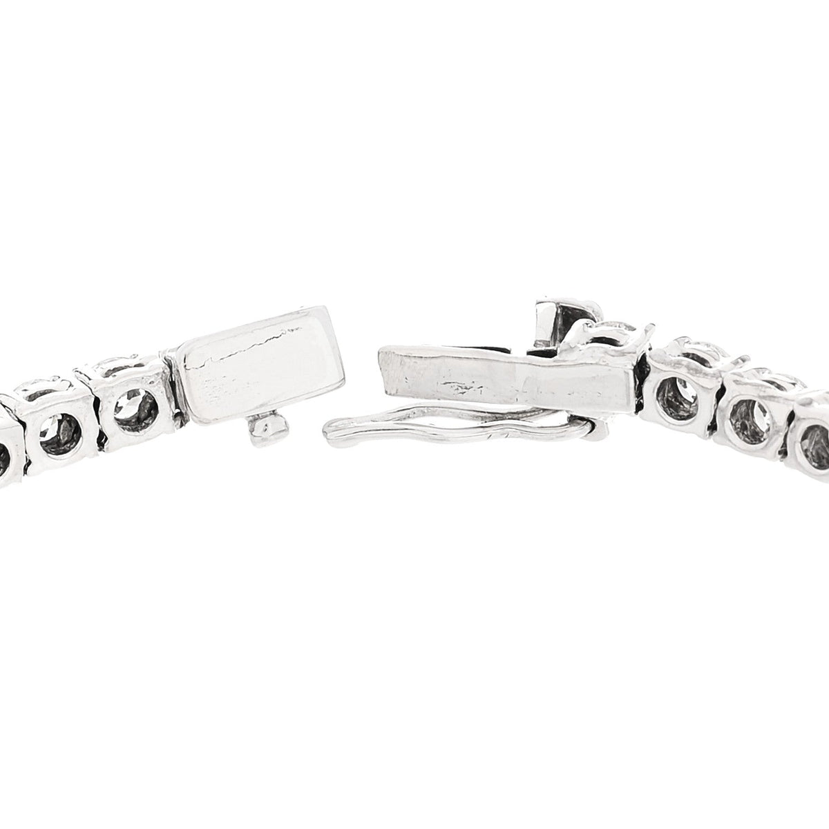 14K White Gold Diamond 7.42ctw Tennis Bracelet