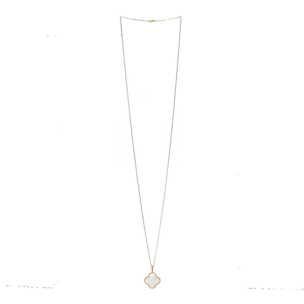18K Yellow Gold Mother of Pearl Magic Alhambra Long Necklace