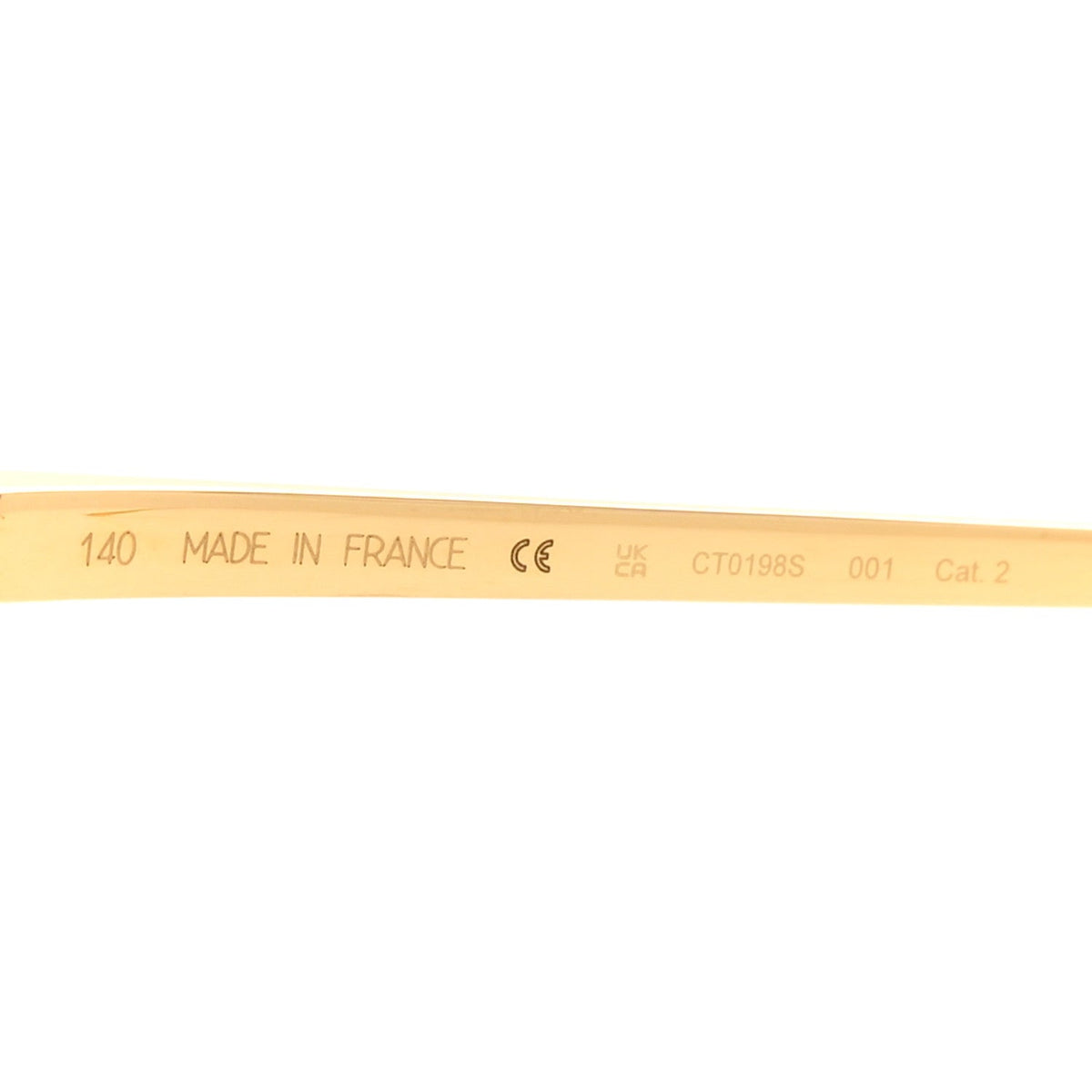 Panthere De Cartier Cat Eye Sunglasses CT0198S Gold
