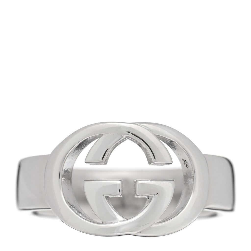 Sterling Silver Interlocking G Ring 54 6.75