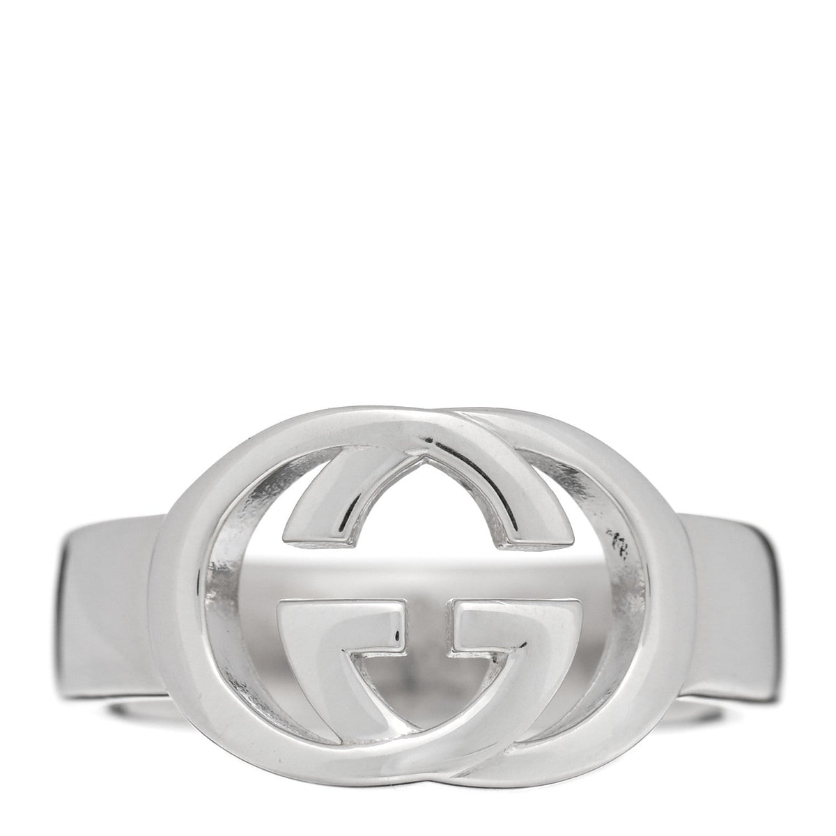 Sterling Silver Interlocking G Ring 54 6.75
