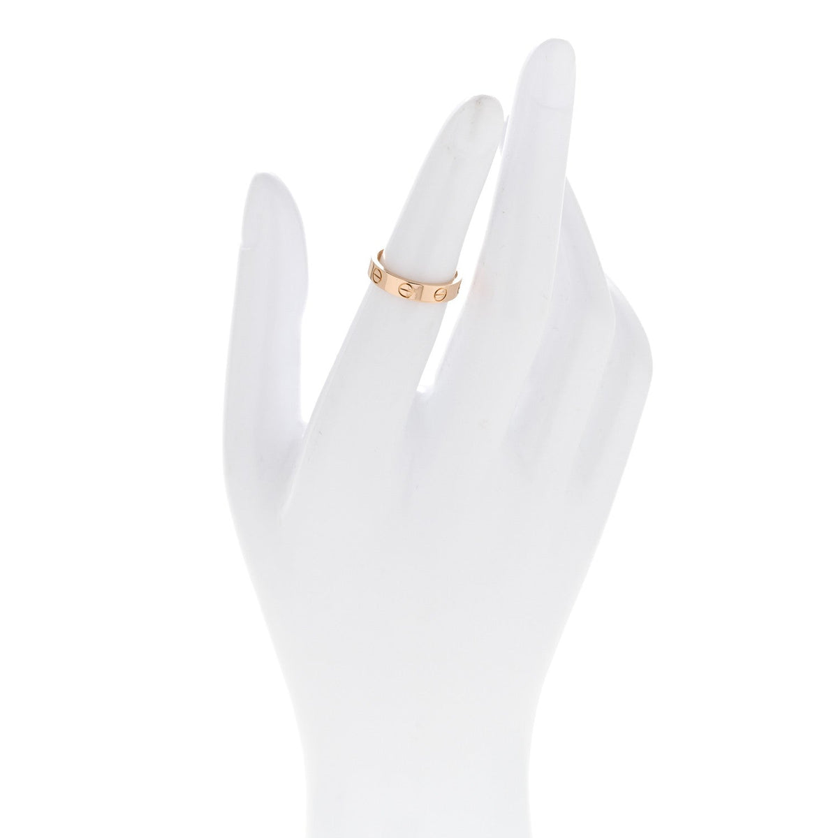 18K Pink Gold 3.5mm LOVE Wedding Band Ring 48 4.5