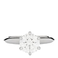 Platinum Diamond 1.67ct Solitaire Engagement Ring 51 5.75