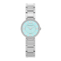 Stainless Steel Diamond Bezel 24mm Atlas 2-Hand Quartz Watch Ice Blue