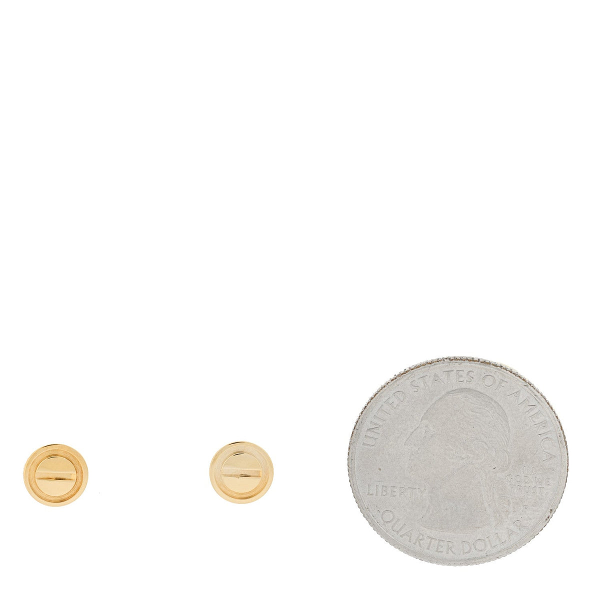 18K Yellow Gold LOVE Earrings