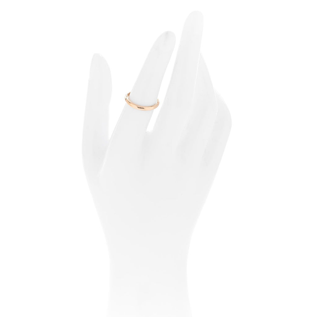 18K Pink Gold 2.5mm 1895 Wedding Band Ring 51 5.75
